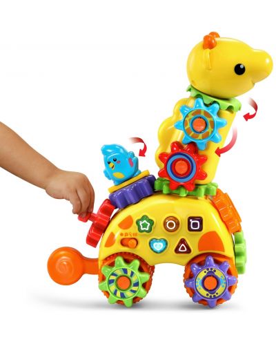 Занимателна играчка Vtech - Жираф, за бутане и дърпане - 3