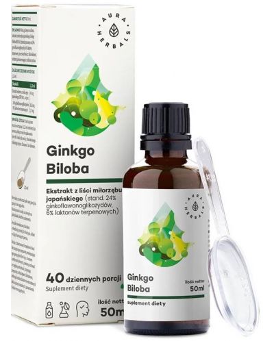 Гинко Билоба, 50 ml, Aura Herbals - 1