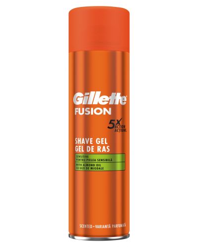 Gillette Fusion Гел за бръснене Sensitive, 200 ml - 1