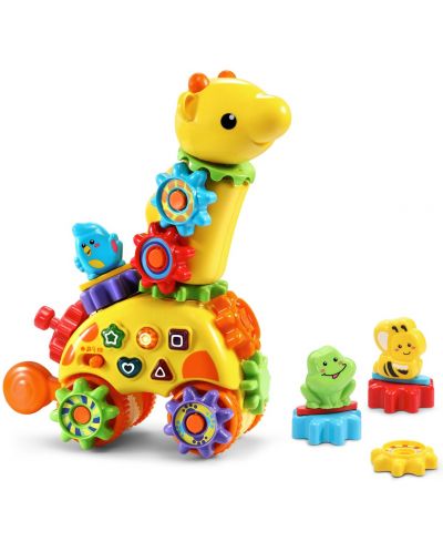 Занимателна играчка Vtech - Жираф, за бутане и дърпане - 2