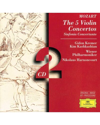 Gidon Kremer - Mozart: The 5 Violin Concertos; Sinfonia Concertante (2 CD)