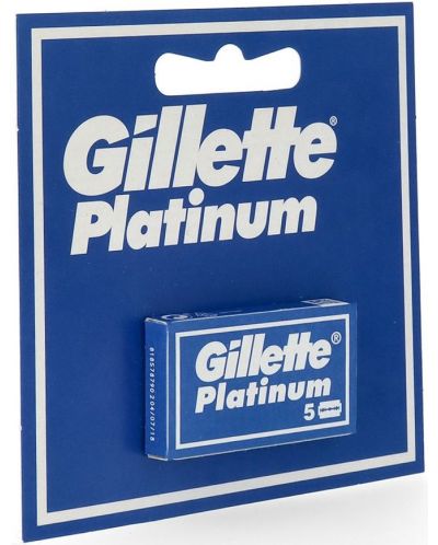 Gillette Неръждаеми ножчета пластинки Platinum, 5 броя - 1