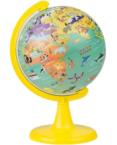 Глобус Моят див свят - 15 cm, с пъзел от 100 части - 2