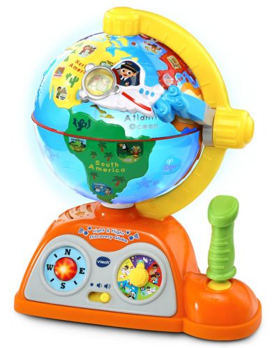 Интерактивна играчка Vtech - Глобус, със звук и светлина - 1