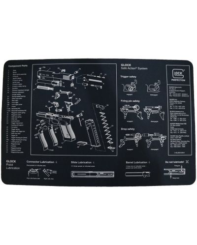 Подложкa за мишка Glock - bench mat Gen4, M, мека, черна