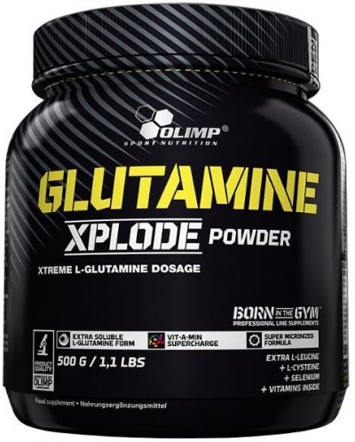 Glutamine Xplode, 5500 mg, лимон, 500 g, Olimp - 1