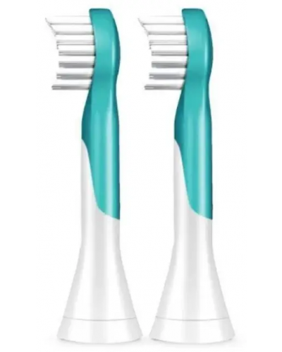 Глава за детска четка за зъби Philips Sonicare - 3+,  два броя, сини - 2