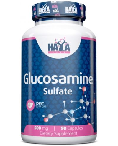 Glucosamine Sulfate, 500 mg, 90 капсули, Haya Labs - 1