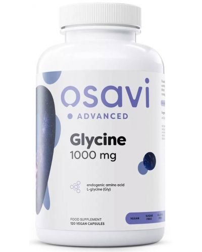 Glycine, 1000 mg, 120 капсули, Osavi - 1
