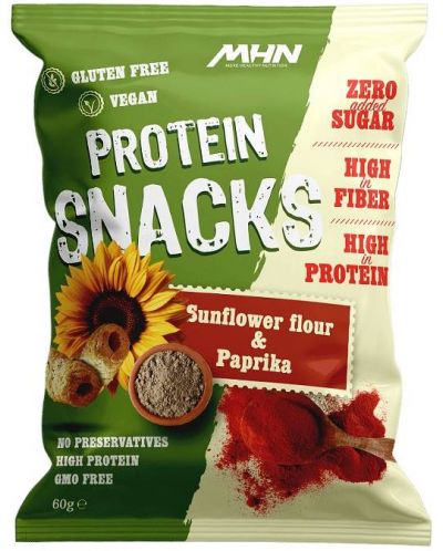 Gluten Free Protein Snacks, sunflower flour & paprika, 60 g, KT Sportline - 1
