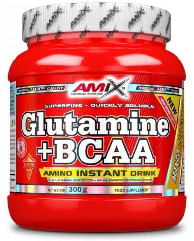Glutamine + BCAA, манго, 300 g, Amix - 1