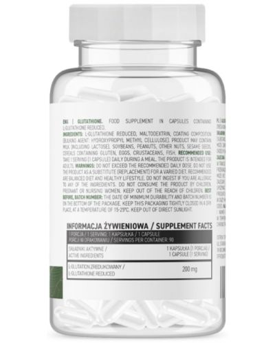 Glutathione, 200 mg, 90 капсули, OstroVit - 2