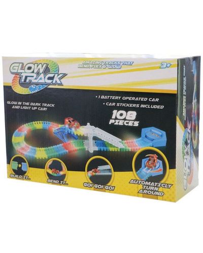 Светеща писта Asis Glow Track - 108 части, с 1 количка - 1