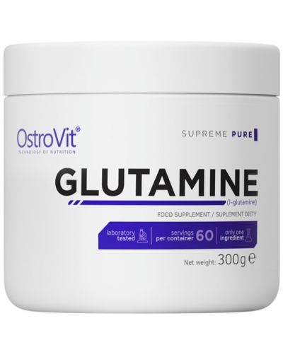Glutamine Powder, неовкусен, 300 g, OstroVit - 1