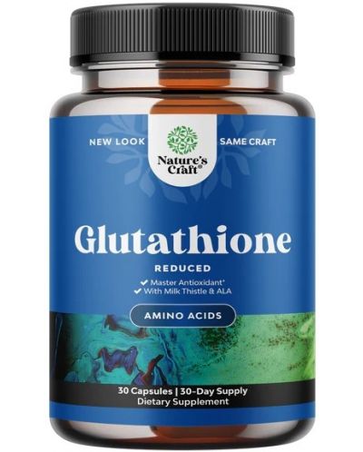 Glutathione, 500 mg, 30 капсули, Nature's Craft - 1