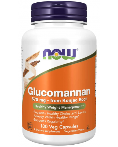 Glucomannan, 575 mg, 180 капсули, Now - 1