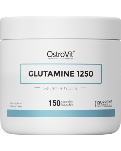 Glutamine 1250, 1250 mg, 150 капсули, OstroVit - 1