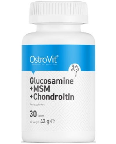 Glucosamine + MSM + Chondroitin, 30 таблетки, OstroVit - 1