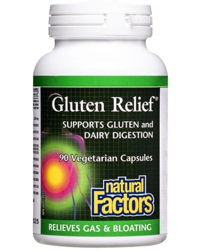 Gluten Relief, 90 капсули, Natural Factors - 1