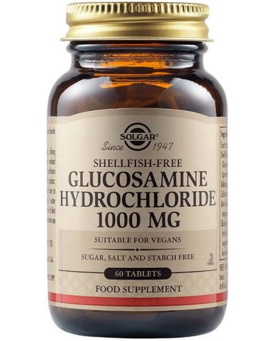 Glucosamine HCL, 1000 mg, 60 таблетки, Solgar - 1