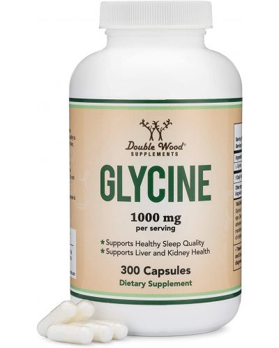 Glycine, 300 капсули, Double Wood - 4