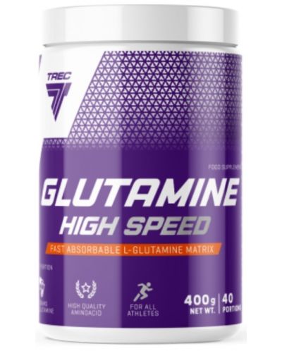 Glutamine High Speed, портокал и грейпфрут, 400 g, Trec Nutrition - 1