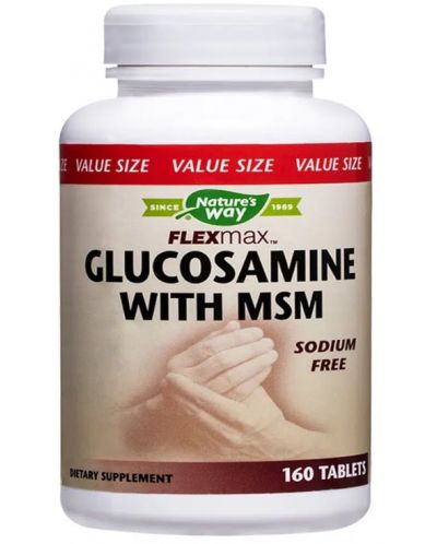 Glucosamine with MSM, 160 таблетки, Nature’s Way - 1