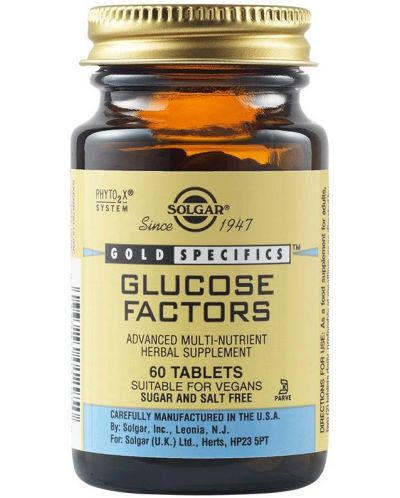 Glucose Factors, 60 таблетки, Solgar - 1
