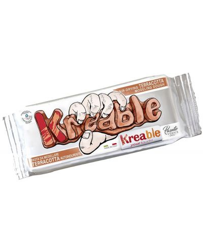 Глина Toy Color Kreable - Кафява, 500 g - 1