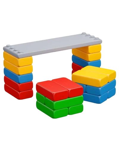 Голям детски конструктор Marioinex - Строителни блокове, 23 части - 1