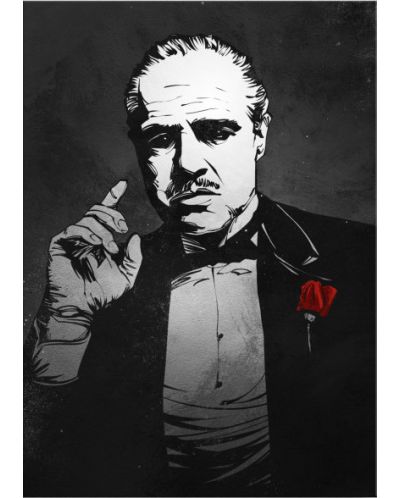 Метален постер Displate Movies: The Godfather - The Don - 1