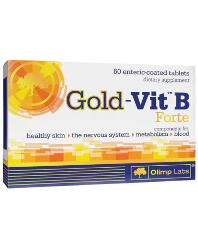 Gold Vit B Forte, 60 таблетки, Olimp - 1