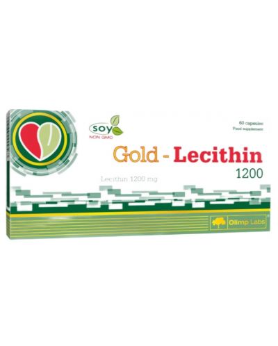 Gold Lecithin 1200, 1200 mg, 60 капсули, Olimp - 1