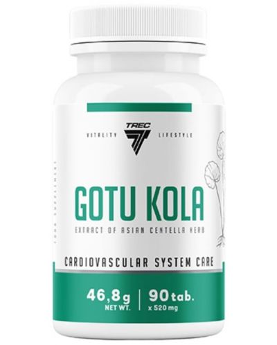 Gotu Kola, 200 mg, 90 таблетки, Trec Nutrition - 1