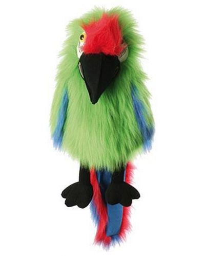 Кукла за куклен театър The Puppet Company - Големи птици: Зелено макао - 1