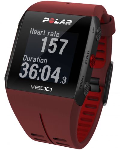 GPS часовник Polar V800 HR - червен - 1