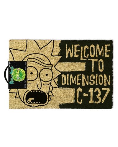 Изтривалка за врата Pyramid - Rick and Morty, Dimension C-137, 60 x 40 cm - 1