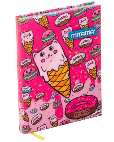 Тефтер Mitama А5 - Sweets, с текстилни корици - 1