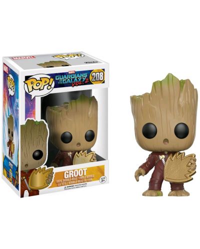 Фигура Funko Pop! Movies: Guardians of the Galaxy 2 - Young Groot with Shield, #208 - 2