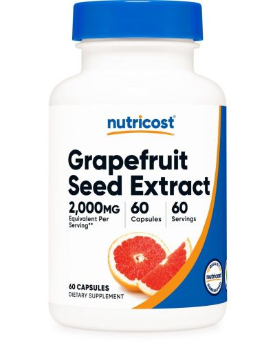 Grapefruit Seed Extract, 60 капсули, Nutricost - 1