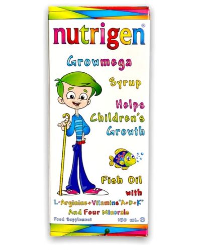 Growmega Сироп за детския растеж, портокал, 200 ml, Nutrigen - 2