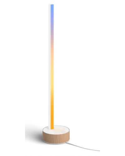 Градиентна смарт лампа Philips -  Gradient Signe, 11.8W, дъб - 1