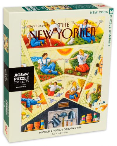 Пъзел New York Puzzle от 750 части - Градинската барака на Микеланджело - 2