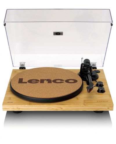 Грамофон Lenco - LBT-335BA, автоматичен, Bamboo/Black - 1