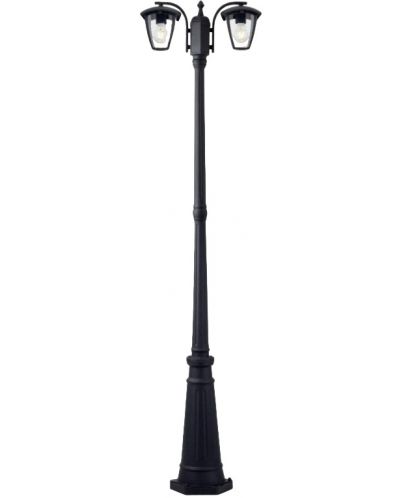 Градинска лампа Smarter - Edmond 9158, IP44, E27, 2x28W, черна - 1