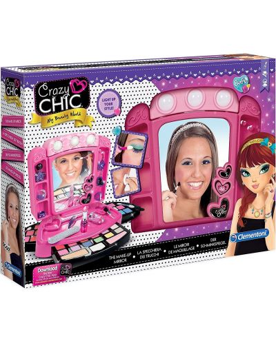 Комплект за грим Clementoni Crazy Chic - С LED огледало - 1