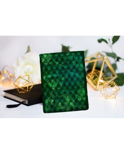 Текстилен джоб за електронна книга With Scent of Books - Dragon treasure, Emerald Green - 5