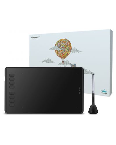 Графичен таблет HUION - Inspiroy H950P, Usb, черен - 5