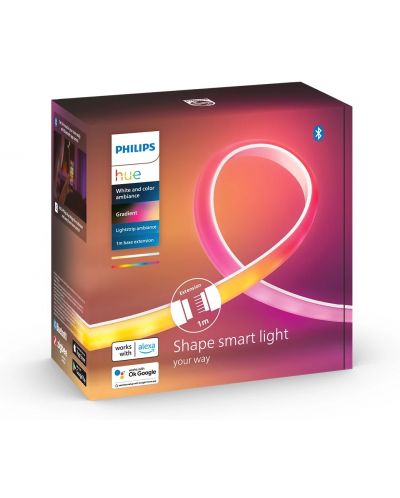 Градиентна лента Philips - HUE Extension, 12.3W, 1 m, бяла - 8