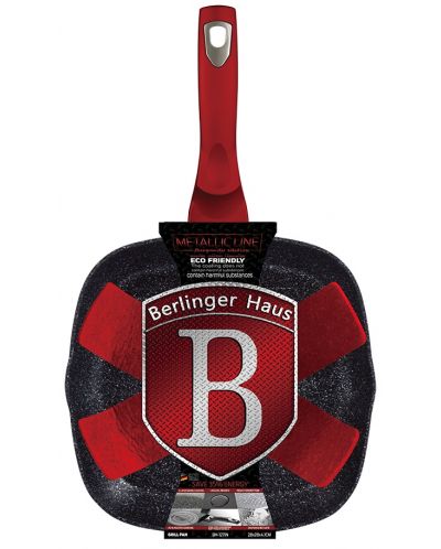 Грил тиган Berlinger Haus - Metallic Line Burgundy Edition, с протектор - 5